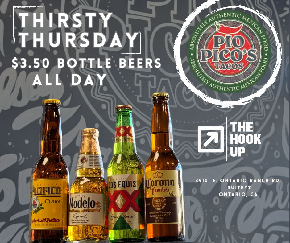 $3.50 Bottled Beers for Thirsty Thursday